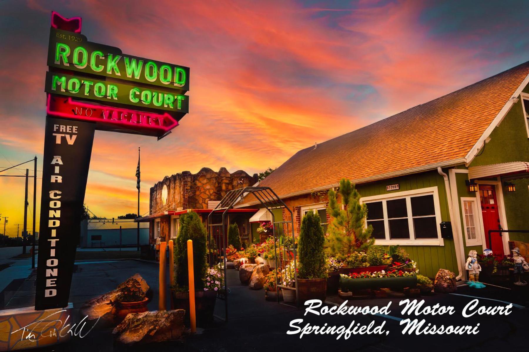 Мотель Rockwood Motor Court Спрингфилд Экстерьер фото